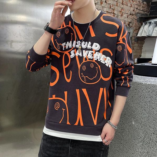 men's hoodies & sweatshirts hoodie men autumn/winter outfit 2021 spliced pullover false two fashionable creative printed round collar b, Black
men's hoodies & sweatshirts hoodie men autumn/winter outfit 2021 spliced pullover false two fashionable creative printed round collar b, Black