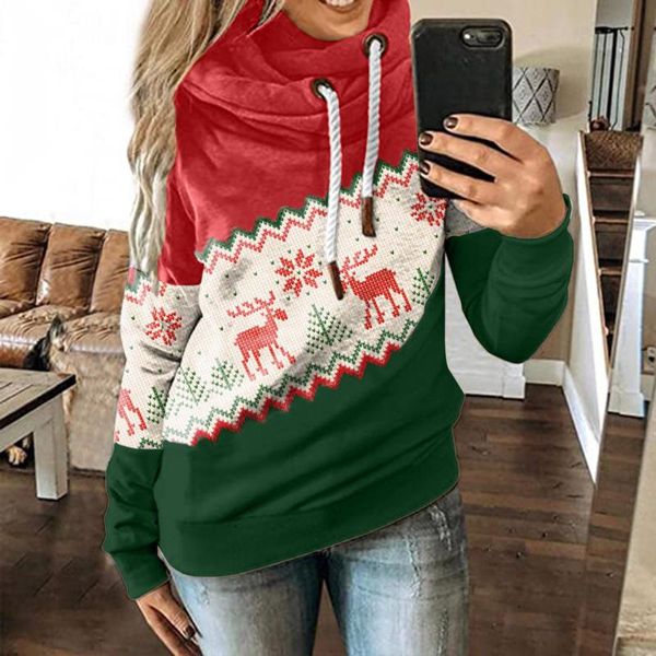 women's hoodies & sweatshirts christmas print winter autumn pullovers casual drawstring women sudadera mujer, Black
women's hoodies & sweatshirts christmas print winter autumn pullovers casual drawstring women sudadera mujer, Black