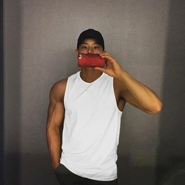 mens sleeveless o neck vest, solid color bottoming , stretchy fitness clothes, White;black
mens sleeveless o neck vest, solid color bottoming , stretchy fitness clothes, White;black