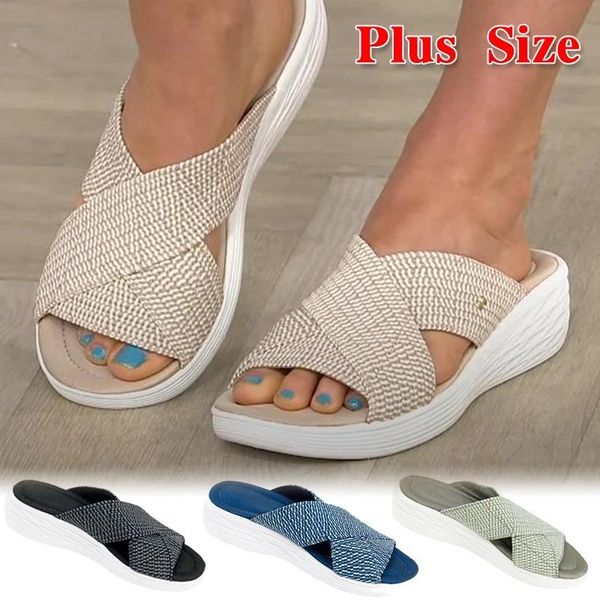 sandals slippers women shoes casual platform slides solid comfort flats plus size cross summer 2021 beach ladies, Black
sandals slippers women shoes casual platform slides solid comfort flats plus size cross summer 2021 beach ladies, Black