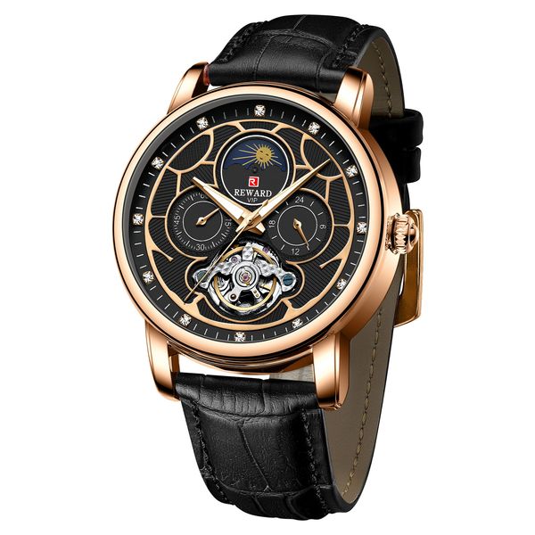 reward watches rd33005m men automatic moon phase mechanical watch casual fashion tourbillon wristwatch chronograph wristwatches reloj automa, Slivery;brown
reward watches rd33005m men automatic moon phase mechanical watch casual fashion tourbillon wristwatch chronograph wristwatches reloj automa, Slivery;brown