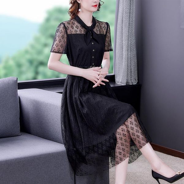 casual dresses women black embroidery lace mesh midi dress 2021 summer vintage 4xl plus size solid elegant bodycon party vestidos, Black;gray
casual dresses women black embroidery lace mesh midi dress 2021 summer vintage 4xl plus size solid elegant bodycon party vestidos, Black;gray