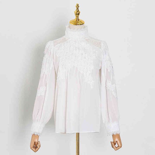 blouses patchwork lace white shirt for women stand collar long sleeve casual loose chic blouse female fashion clothes
blouses patchwork lace white shirt for women stand collar long sleeve casual loose chic blouse female fashion clothes