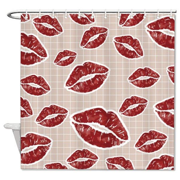 vintage red lip print waterproof shower curtains for bathtub shower novelty fabric bathroom liner decorative polyester bath
vintage red lip print waterproof shower curtains for bathtub shower novelty fabric bathroom liner decorative polyester bath