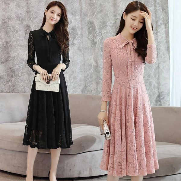casual dresses party white plus size dress winter woman night black autumn women elegant long sleeve lace midi modis korean pink cloth, Black;gray
casual dresses party white plus size dress winter woman night black autumn women elegant long sleeve lace midi modis korean pink cloth, Black;gray