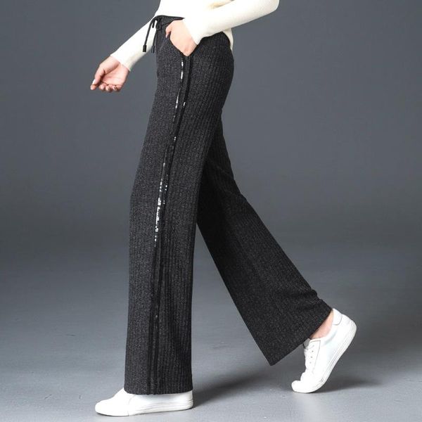 women's pants & capris fall winter fashion women ladies black grey sequined wide elg elastic high waisted knitted , woman loose glitter, Black;white
women's pants & capris fall winter fashion women ladies black grey sequined wide elg elastic high waisted knitted , woman loose glitter, Black;white