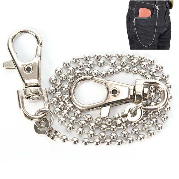 keychains fashion 47cm punk men wallet belt chain ball metal trousers for jeans pants jewelry women, Silver
keychains fashion 47cm punk men wallet belt chain ball metal trousers for jeans pants jewelry women, Silver