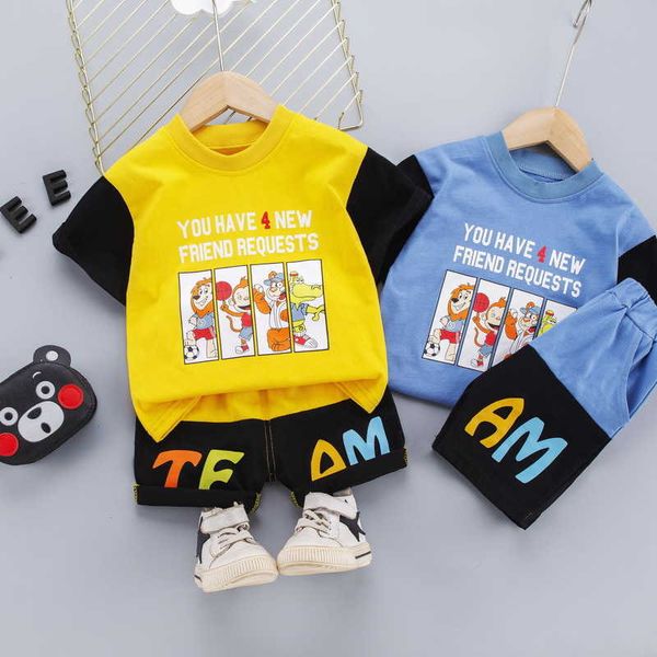 0-4 years summer boy clothing set casual fashion active patchwork t-shirt+ pant kid children baby toddler 210615, White
0-4 years summer boy clothing set casual fashion active patchwork t-shirt+ pant kid children baby toddler 210615, White