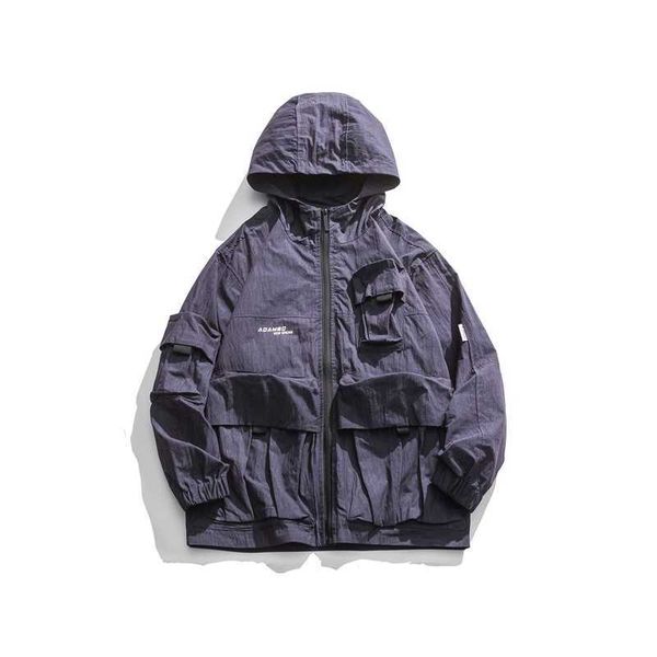 City fanpin 2020 spring large pocket Hooded Jacket Multi Pocket jacket men's coat, Gray
City fanpin 2020 spring large pocket Hooded Jacket Multi Pocket jacket men's coat, Gray