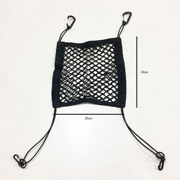 car organizer net elastic portable practical oxford cloth double layer pocket seat back storage mesh bag luggage holder black 
car organizer net elastic portable practical oxford cloth double layer pocket seat back storage mesh bag luggage holder black
