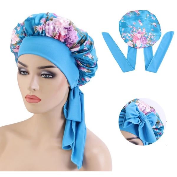 flower print satin bonnet with wide stretch ties long hair care women night sleep hat adjust hair cap silk head wrap shower cap, Blue;gray
flower print satin bonnet with wide stretch ties long hair care women night sleep hat adjust hair cap silk head wrap shower cap, Blue;gray