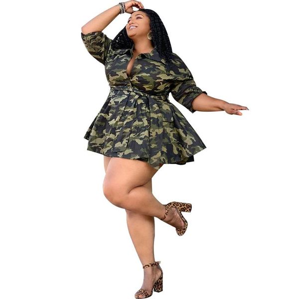 women's jackets camouflage print women plus size shirt coat buttons up turn down collar long sleeve jacket outerwear with belt fashion, Black;brown
women's jackets camouflage print women plus size shirt coat buttons up turn down collar long sleeve jacket outerwear with belt fashion, Black;brown