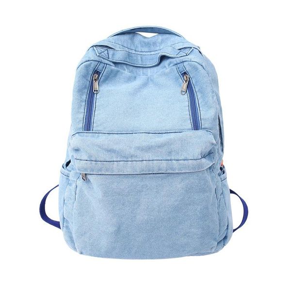 backpack men and women denim casual fashion ladies travel bag for girls lapschool 
backpack men and women denim casual fashion ladies travel bag for girls lapschool