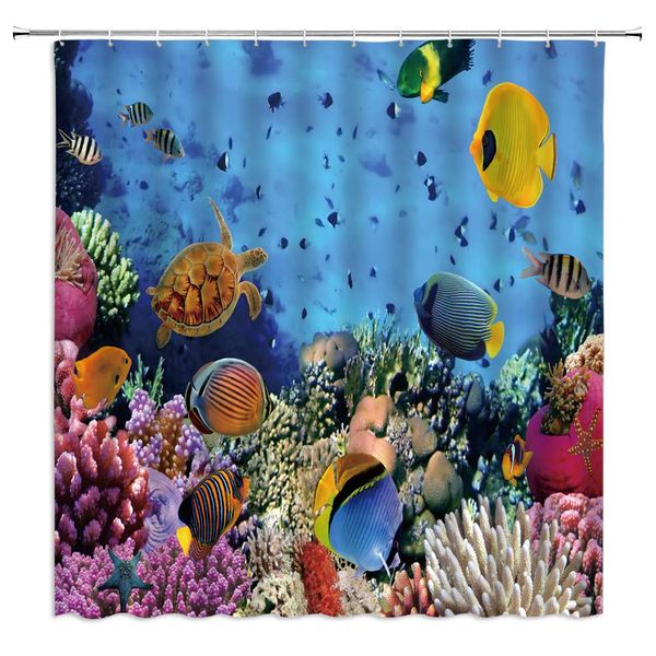 ocean fish shower curtain marine natural sea turtle coral cartoon kids underwater colorful undersea animal blue fabric bath
ocean fish shower curtain marine natural sea turtle coral cartoon kids underwater colorful undersea animal blue fabric bath