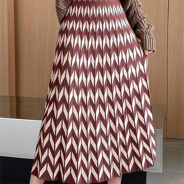 surmiitro fashion autumn winter knit midi long pleated skirt women korean style mid-length high waist female 211214, Black
surmiitro fashion autumn winter knit midi long pleated skirt women korean style mid-length high waist female 211214, Black