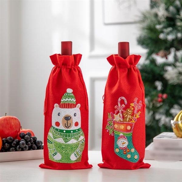 gift wrap wine bottle bag christmas diamond painting 5d linen cover diy craft drawstring decoration organizer
gift wrap wine bottle bag christmas diamond painting 5d linen cover diy craft drawstring decoration organizer