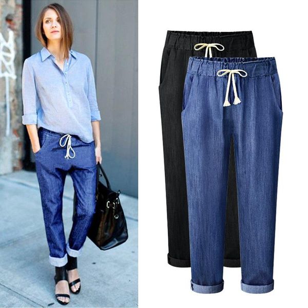 women's jeans 2021 spring summer fashion fat female casual loose harem pant women denim pants plus size trousers streetwear 5xl, Blue
women's jeans 2021 spring summer fashion fat female casual loose harem pant women denim pants plus size trousers streetwear 5xl, Blue