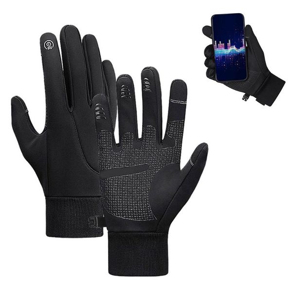 cycling gloves waterproof winter bicycle warm touchscreen full finger outdoor sports ski riding motorcycle, Black
cycling gloves waterproof winter bicycle warm touchscreen full finger outdoor sports ski riding motorcycle, Black