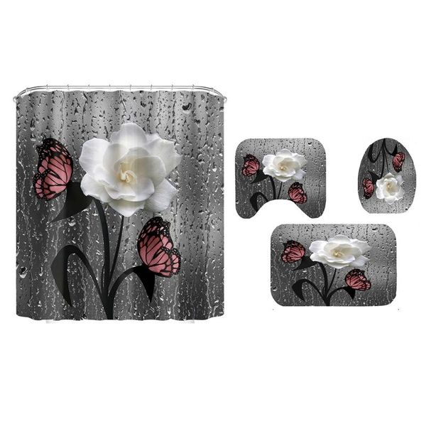 shower curtains 3d butterfly flower fabric waterproof curtain bathroom set scenery non-slip rug toilet lid cover
shower curtains 3d butterfly flower fabric waterproof curtain bathroom set scenery non-slip rug toilet lid cover