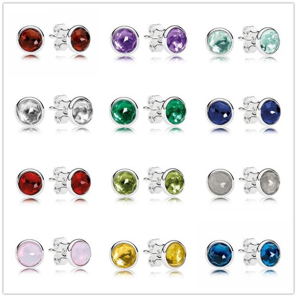 stud authentic 925 sterling silver birthday gifts twelve months droplets earrings for women wedding gift jewelry, Golden;silver
stud authentic 925 sterling silver birthday gifts twelve months droplets earrings for women wedding gift jewelry, Golden;silver