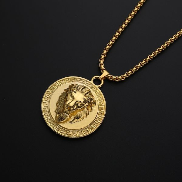 special price brand lion head round pendant hip hop jewelry fashion men's and women's necklace, Silver
special price brand lion head round pendant hip hop jewelry fashion men's and women's necklace, Silver