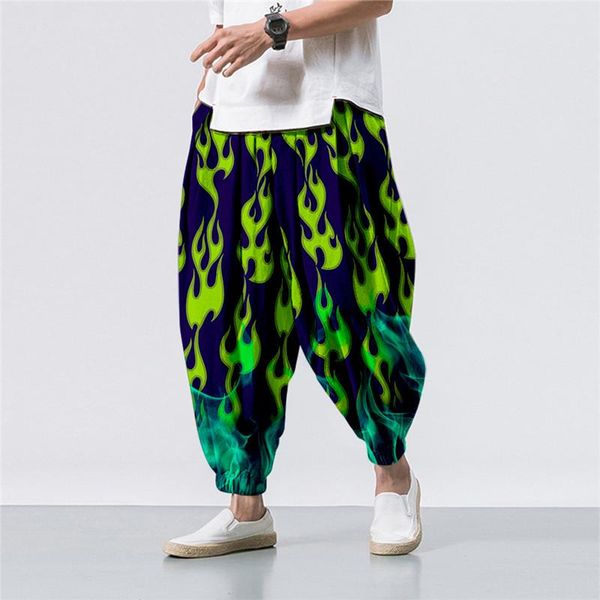 men's pants oversize 6xl summer gradient flame printed casual beach harem men hip hop nine points trousers jogger sweatpants, Black
men's pants oversize 6xl summer gradient flame printed casual beach harem men hip hop nine points trousers jogger sweatpants, Black