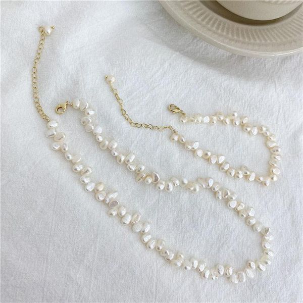 chains french baroque pearl necklace natural special-shaped retro simple fashion ins irregular freshwater bracelet, Silver
chains french baroque pearl necklace natural special-shaped retro simple fashion ins irregular freshwater bracelet, Silver