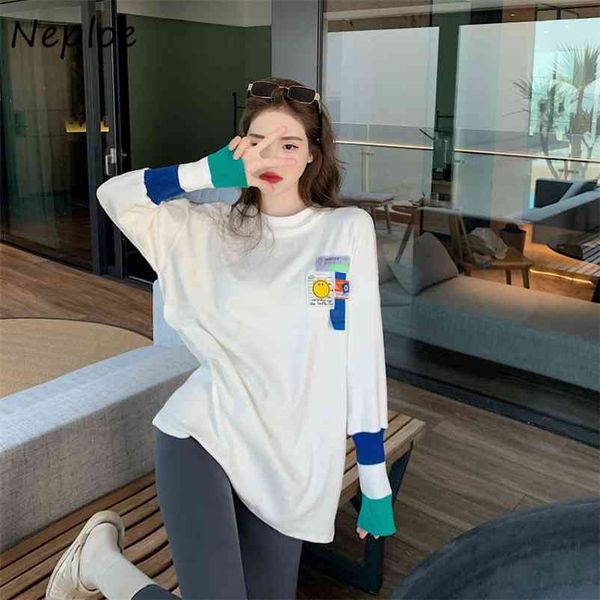 hit color patch causal t shirt women o neck pullover short sleeve print tees summer loose ladies all match 210422, White
hit color patch causal t shirt women o neck pullover short sleeve print tees summer loose ladies all match 210422, White