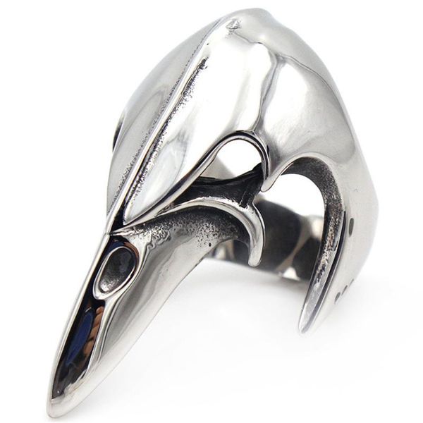 cluster rings nordic odin messenger raven skull ring wholesale vintage viking titanium steel men's exaggerated joint, Golden;silver
cluster rings nordic odin messenger raven skull ring wholesale vintage viking titanium steel men's exaggerated joint, Golden;silver