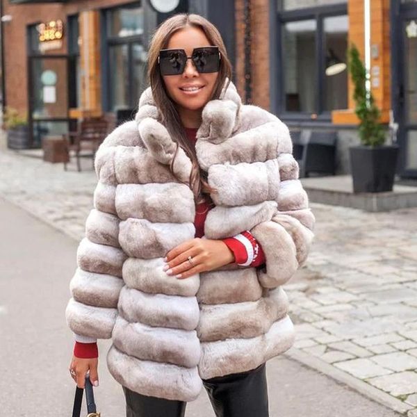 women's fur & faux 2021 chinchilla color coat medium length fashion rex jacket genuine stand collar women natural coats winter, Black
women's fur & faux 2021 chinchilla color coat medium length fashion rex jacket genuine stand collar women natural coats winter, Black