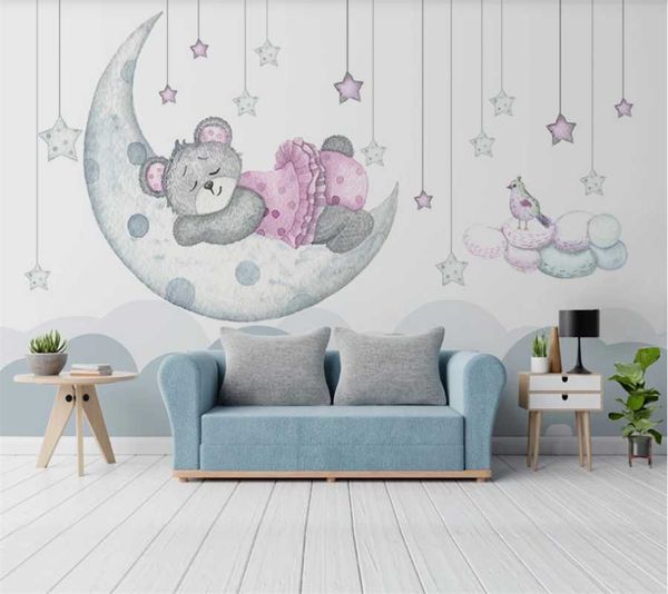 wallpapers custom wallpaper 3d / 8d mural nordic minimalist hand-painted cartoon fantasy moon bud star bear family indoor background wall
wallpapers custom wallpaper 3d / 8d mural nordic minimalist hand-painted cartoon fantasy moon bud star bear family indoor background wall