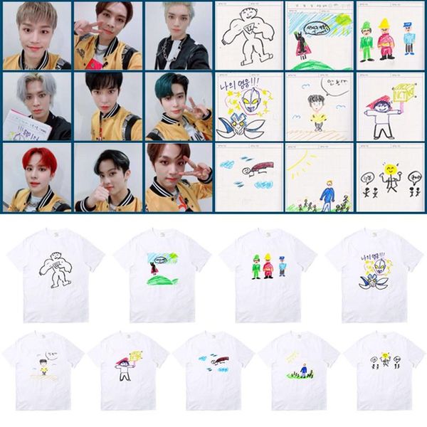 kpop nct127 t-shirt hand drawn graffiti cute taeil haechan taeyong shirt short sleeve tee men's t-shirts, White;black
kpop nct127 t-shirt hand drawn graffiti cute taeil haechan taeyong shirt short sleeve tee men's t-shirts, White;black