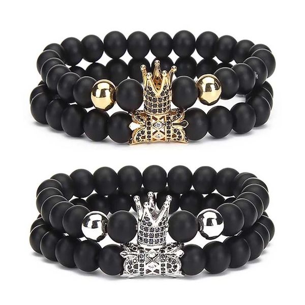 black matte stone bracelet with pave charms goldtone bead two layer bracelets for gift
black matte stone bracelet with pave charms goldtone bead two layer bracelets for gift