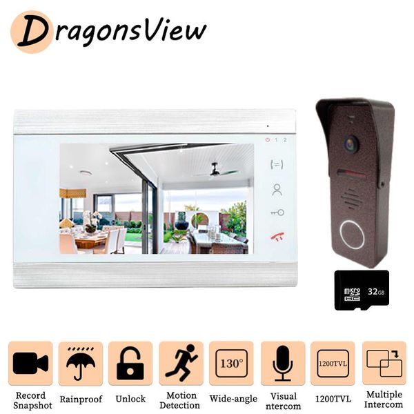 video door phones dragonsview intercom for home 7 inch monitor 130° doorbell camera 1200tvl with recording phone security system
video door phones dragonsview intercom for home 7 inch monitor 130° doorbell camera 1200tvl with recording phone security system