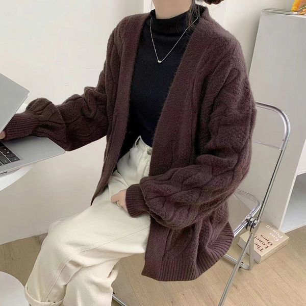 women's sweaters cardigans women knitting spring winter of large korean fashion sizes lady casual lazy tights clothes 1om7, White;black
women's sweaters cardigans women knitting spring winter of large korean fashion sizes lady casual lazy tights clothes 1om7, White;black