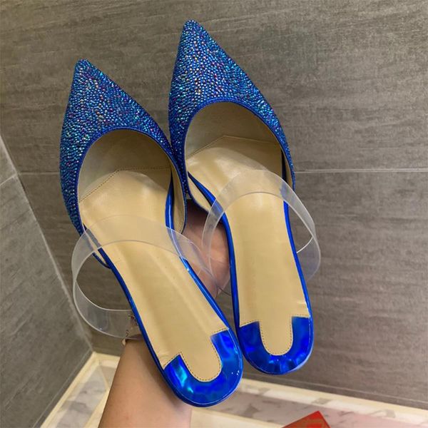 slippers full rhinestone half drag muller shoes female pointed flat leather handmade luxury shiny fashion size 34-42, Black
slippers full rhinestone half drag muller shoes female pointed flat leather handmade luxury shiny fashion size 34-42, Black