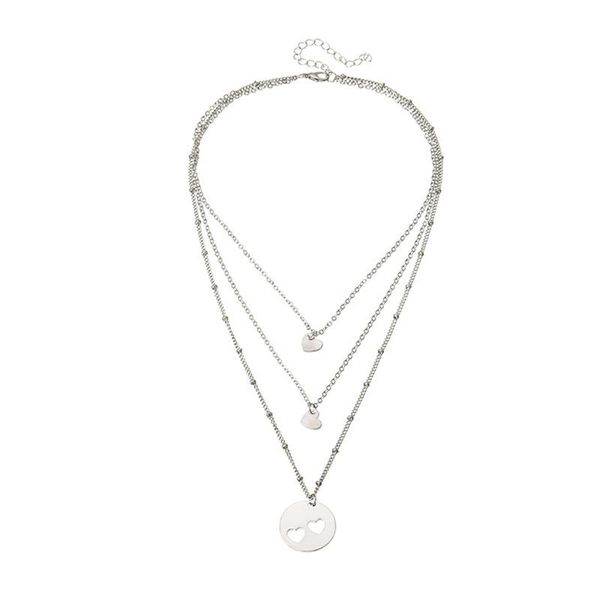 pendant necklaces hollow love multilayer sequin necklace female disc clavicle chain choker for women jewelry collier femme, Silver
pendant necklaces hollow love multilayer sequin necklace female disc clavicle chain choker for women jewelry collier femme, Silver