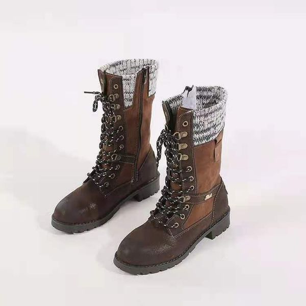 boots autumn and winter wool mouth side zipper middle european round head low heel knight lace-up platform for women, Black
boots autumn and winter wool mouth side zipper middle european round head low heel knight lace-up platform for women, Black