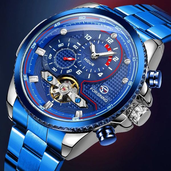 wristwatches forsining fashion casual men's watches alloy band mechanical tourbillon for man round watch luminous,stop, Slivery;brown
wristwatches forsining fashion casual men's watches alloy band mechanical tourbillon for man round watch luminous,stop, Slivery;brown