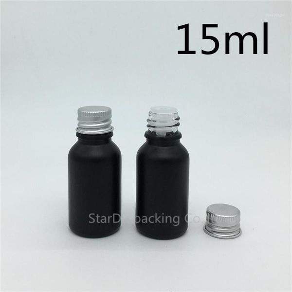 10pcs 15ml black frosted glass bottle vials essential oil aluminum screw cover perfume storage bottles & jars
10pcs 15ml black frosted glass bottle vials essential oil aluminum screw cover perfume storage bottles & jars