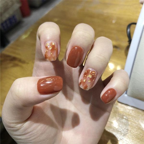 nail gel pumpkin colored fake nails gold color ultra flash pieces wearable finished square short easy assembly, Red;pink
nail gel pumpkin colored fake nails gold color ultra flash pieces wearable finished square short easy assembly, Red;pink
