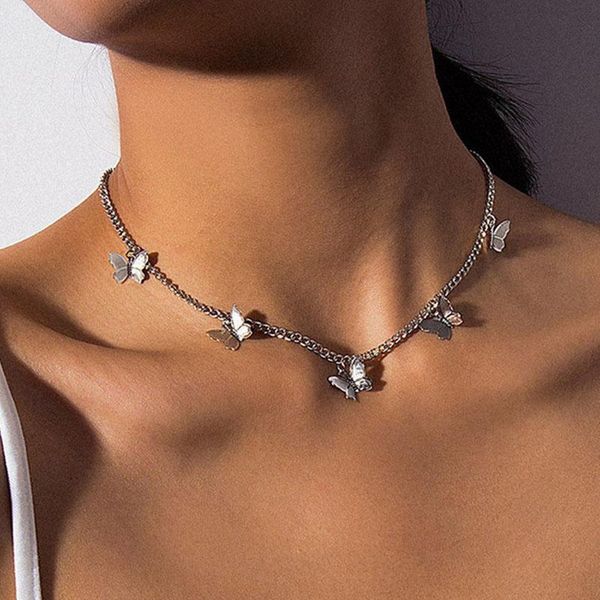 pendant necklaces bohemian cute butterfly choker nelace for women gold sier color clavicle chain fashion female chic choer jewelry gift, Silver
pendant necklaces bohemian cute butterfly choker nelace for women gold sier color clavicle chain fashion female chic choer jewelry gift, Silver