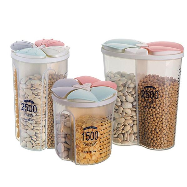 storage bottles & jars kitchen tank sealed box multi-cell transparent plastic food bean bucket
storage bottles & jars kitchen tank sealed box multi-cell transparent plastic food bean bucket