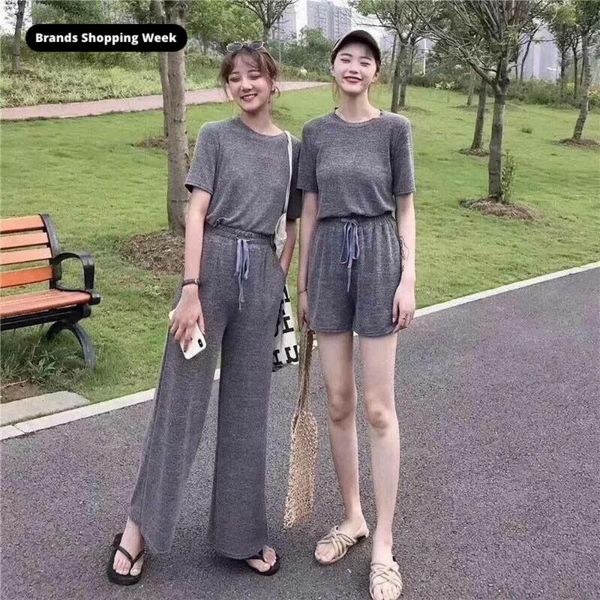 women's tracksuits summer autumn womens 3peices set leisure outfits loose t-shirts high waist shorts casual harem sweatpants suits wst0, Gray
women's tracksuits summer autumn womens 3peices set leisure outfits loose t-shirts high waist shorts casual harem sweatpants suits wst0, Gray