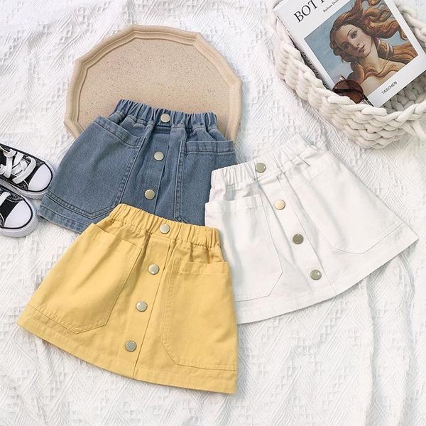 2021 super fashion new summer baby girl clothes solid button big pocket cotton kids blue yellow white mini skirts
2021 super fashion new summer baby girl clothes solid button big pocket cotton kids blue yellow white mini skirts