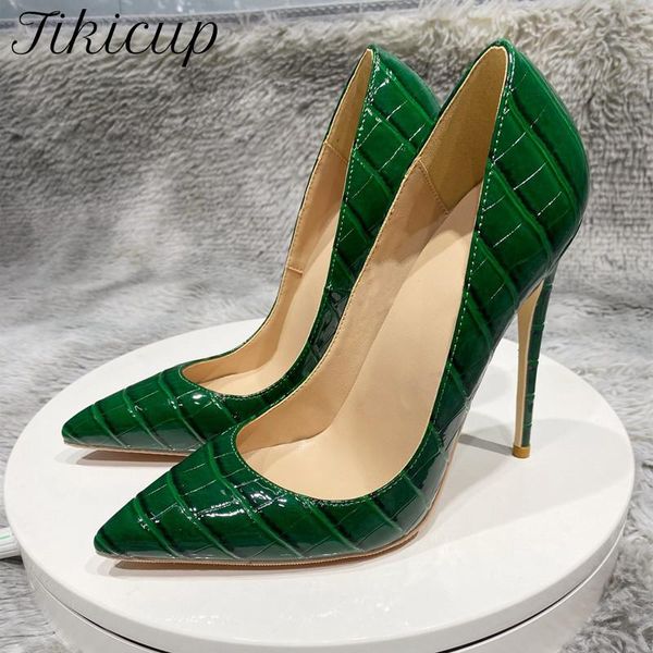 dress shoes tikicup green crocodile effect women pointy toe high heels 8cm 10cm 12cm customize ladies stiletto pumps club party, Black
dress shoes tikicup green crocodile effect women pointy toe high heels 8cm 10cm 12cm customize ladies stiletto pumps club party, Black