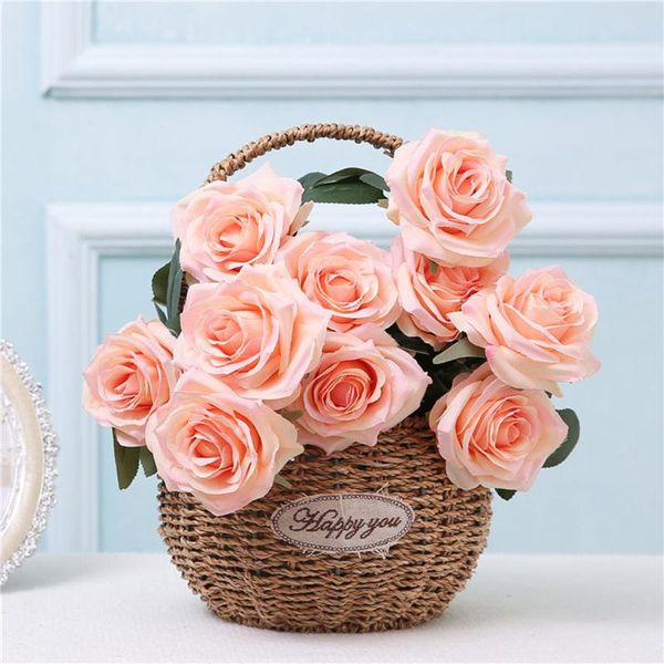 decorative flowers & wreaths 10 heads/bouquet artificial rose flower bouquet simulation home office floral decor wedding festival fake
decorative flowers & wreaths 10 heads/bouquet artificial rose flower bouquet simulation home office floral decor wedding festival fake