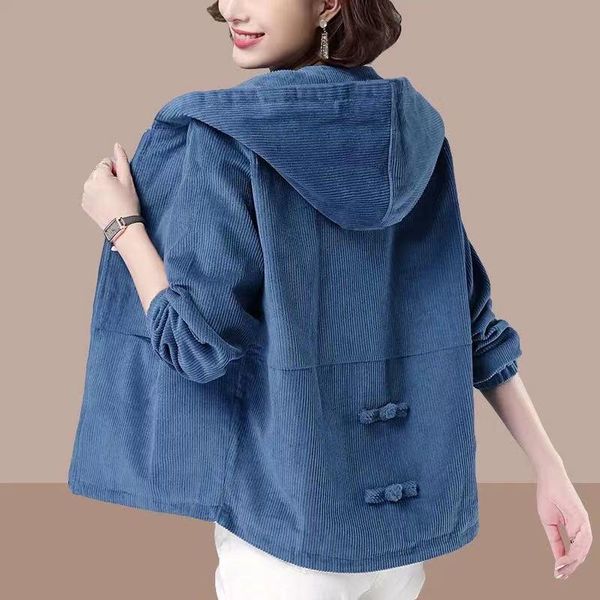 women's jackets feminino corduroy spring autumn 2021 loose large size 4xl short jacket middle-aged mothers coat female, Black;brown
women's jackets feminino corduroy spring autumn 2021 loose large size 4xl short jacket middle-aged mothers coat female, Black;brown