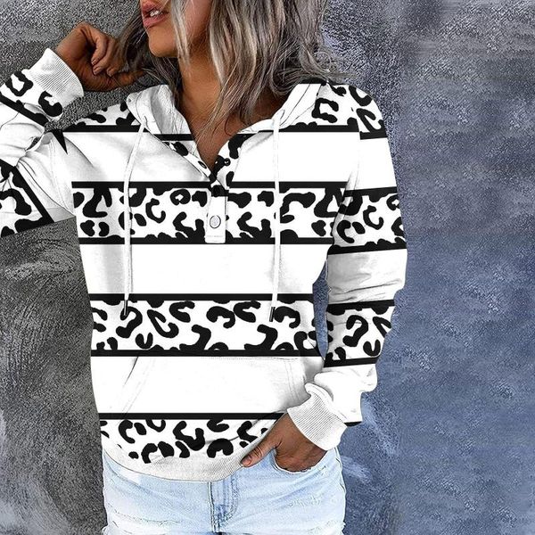 women's hoodies & sweatshirts autumn leopard print women button up drawstring long-sleeved pullover hoodie plus size female clothing su, Black
women's hoodies & sweatshirts autumn leopard print women button up drawstring long-sleeved pullover hoodie plus size female clothing su, Black