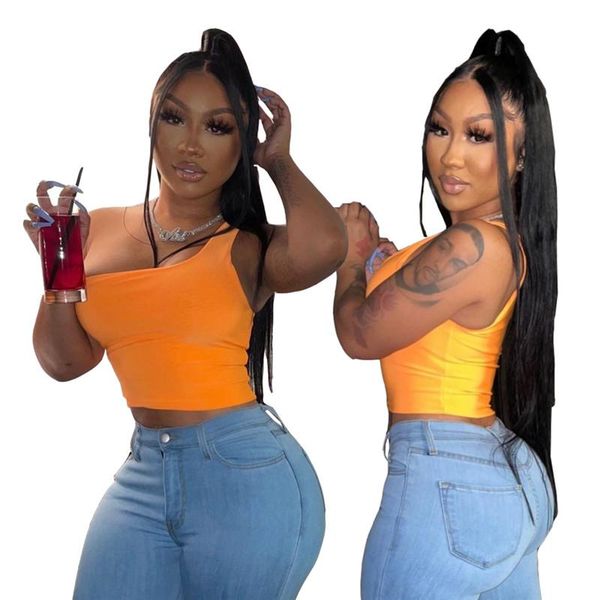 women's t-shirt orange skew neck sleeveless t shirt seyx tight club party lady fashion young, White
women's t-shirt orange skew neck sleeveless t shirt seyx tight club party lady fashion young, White